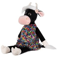 Мягкая игрушка Maxitoys коровка Даша в цветном платье 23 см