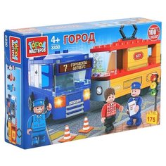 Конструктор ГОРОД МАСТЕРОВ Город 3330 Авария: троллейбус и трамвай