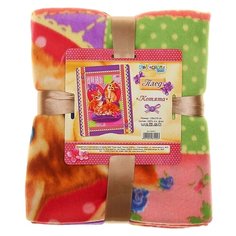 Плед Collorista Кошки 130 х 170 см, розовый