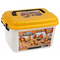 Конструктор Qilun Toys Truck Series 7в1 Строительная техника с трещеткой