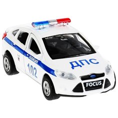 Машинка ТЕХНОПАРК Ford Focus Полиция (SB-16-45-P(W)-WB), белый/синий