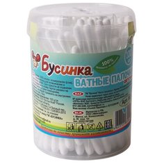 Ватные палочки Бусинка (круглый стакан, 100 шт) Businka