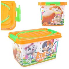 Контейнер Альтернатива "44 котенка" 7 л, прямоугольный (М7649) Alternativa