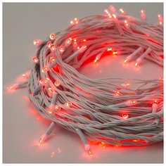 Гирлянда Luazon Lighting Нить, 20 м, LED-200-220V, 8 режимов, нить белая, свечение красное (3556826)
