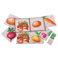Пазл Деревянные игрушки Сложи картинку Корнеплоды (ДИ202)