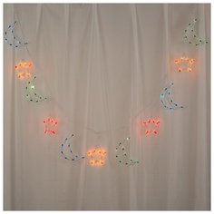 Гирлянда Luazon Lighting Бахрома, 2,3*0,25 м, "Звезда и фонарь", 120 ламп, свечение мультиколор, 8 режимов, 220 V (BH.IN.DECOR-101.3.01-3)