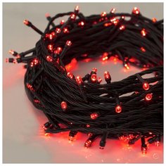 Гирлянда Luazon Lighting Нить, 20 м, LED-200-220V, 8 режимов, нить темная, свечение красное (3556818)