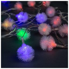 Гирлянда Luazon Lighting Нить, 5 м, "Ежики", 20 LED, свечение RG/RB, мигание, 220 V (MT.DCR.IP20.220.06.21-03.1.09)