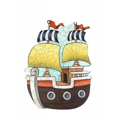 Пазл деревянный WoodLand Toys Кораблик (147101)