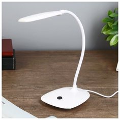 Лампа настольная Risalux "Воркер", LED, 3 Вт, белый, 10*15*37 см