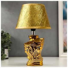 Лампа настольная Risalux Е14, 40 Вт, золото, 17*17*29 см