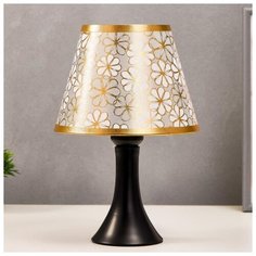 Лампа настольная Risalux E27, 40 Вт, черный, 19*19*29,5 см