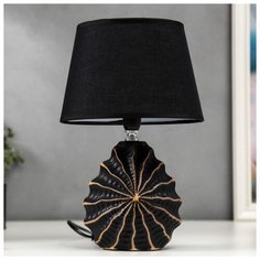 Лампа настольная Risalux E14, 40 Вт, черно-золотой, 15*20*31 см