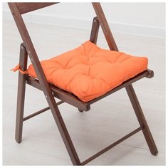 Набор подушек для стула Адель 35*35 см, 2 шт, цвет терракотовый, бязь, холлофайбер