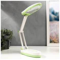 Лампа настольная Risalux 25*LED, 3 Вт, 2 режима, USB, АКБ, бело-розовая, 17*7,5*6,5 см