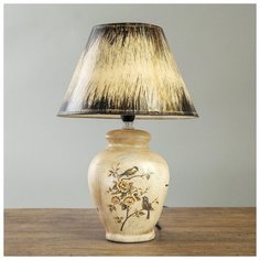Лампа настольная Risalux "Птица в цветочном саду", Е14, 220 В, 35,5*24,5*24,5 см