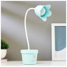 Лампа настольная Risalux 3 Вт, 2 режима, USB, АКБ, 9,5*9,5*43 см