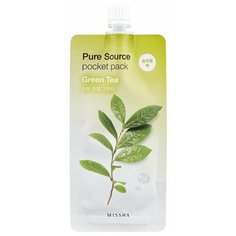 Missha Pure Source Pocket Pack Green Tea Ночная маска с экстрактом зелёного чая, 10 мл