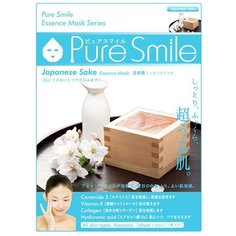 Sun Smile тканевая маска Pure smile Japanese Sake Essence с экстрактом японского сакэ, 23 мл