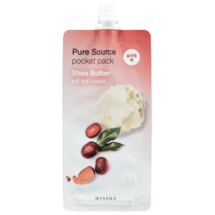 Missha Pure Source Pocket Pack Shea Butter ночная маска с маслом ши, 10 мл