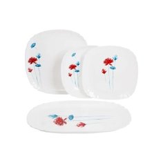Столовый сервиз Luminarc Lotusia Allium N8455, 6 персон, 19 предм., белый