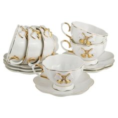 Чайный сервиз Lefard Venezia 55-2554, 6 персон, 12 предм., белый