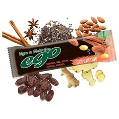 Ego Батончик фруктово-ореховый Superfood Чиа, 30 шт по 45гр ЭГО