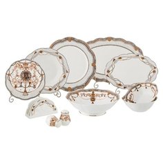 Столовый сервиз Lefard Magnifico 264-916, 6 персон, 26 предм., белый/узор
