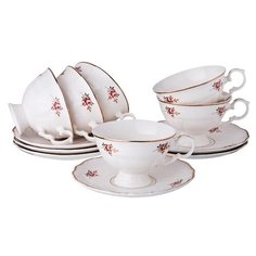 Чайный сервиз Lefard 275-940, 6 персон, 12 предм., белый