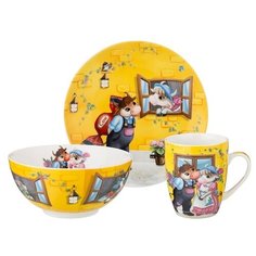 Столовый сервиз Lefard Свидание 359-693, 1 персона, 3 предм., желтый