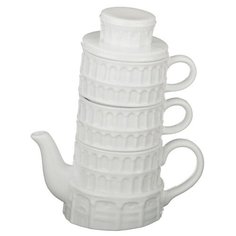 Чайный сервиз Lefard 797-013, 2 персоны, 3 предм., белый