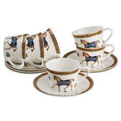 Чайный сервиз Lefard 264-227, 6 персон, 12 предм., белый