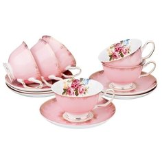 Чайный сервиз Lefard 275-902, 6 персон, 12 предм., розовый