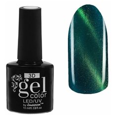 Гель-лак для ногтей Luazon 3D Gel color, 10 мл, 27-054 зелёно-золотой