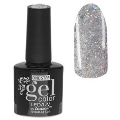 Гель-лак для ногтей Luazon Gel color one step с блестками, 10 мл, 216-214-45 прозрачный