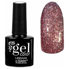 Гель-лак для ногтей Luazon Gel color Сверкающая платина, 10 мл, 003 бордовый