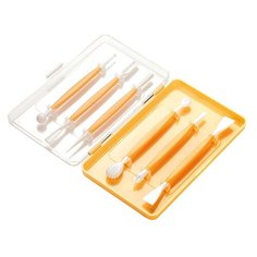 Tescoma Инструменты для украшения Delicia Deco, 6 шт., оранжевый/белый