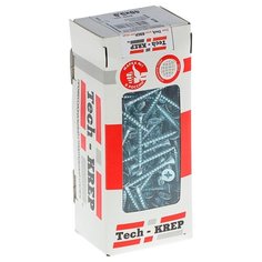 Саморезы универсальные 40х5,0 мм (200 шт) оцинкованные - коробка с ок. Tech-Kr