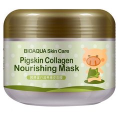 BioAqua Питательная коллагеновая маска Pigskin Collagen с кислородом, 100 г
