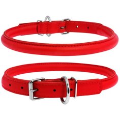 Ошейник COLLAR Glamour круглый 3505 33-41 см красный