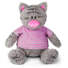 Мягкая игрушка Maxitoys Серый кот в полосатой майке 50 см