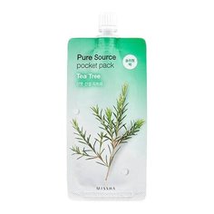 Missha Pure Source Pocket Pack Tea Tree ночная маска с экстрактом чайного дерева, 10 мл