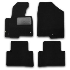 Комплект ковриков салона KLEVER KVR02205401210kh для Hyundai Santa Fe 4 шт. черный Клевер