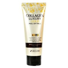3W Clinic Collagen Luxury Gold маска-пленка очищающая с коллагеном и золотом, 100 г