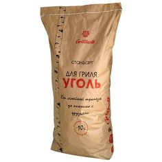 Grillkoff Уголь березовый для гриля «Стандарт», 10 кг