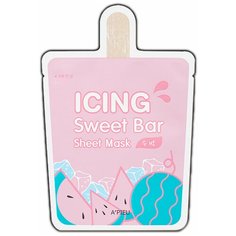 APIEU тканевая маска Icing Sweet Bar Watermelon увлажняющая с экстрактом арбуза, 21 мл