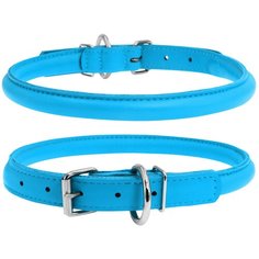 Ошейник COLLAR Glamour круглый 3505 33-41 см голубой