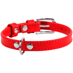 Ошейник COLLAR Glamour без украшений 3201 19-25 см красный