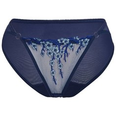 Le Cabaret Трусы слипы с вышивкой, размер 40-44, синий/голубой