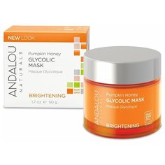Andalou Naturals Brightening Pumpkin Honey Glycolic Mask Гликолевая маска Тыква и мёд манука, 50 г